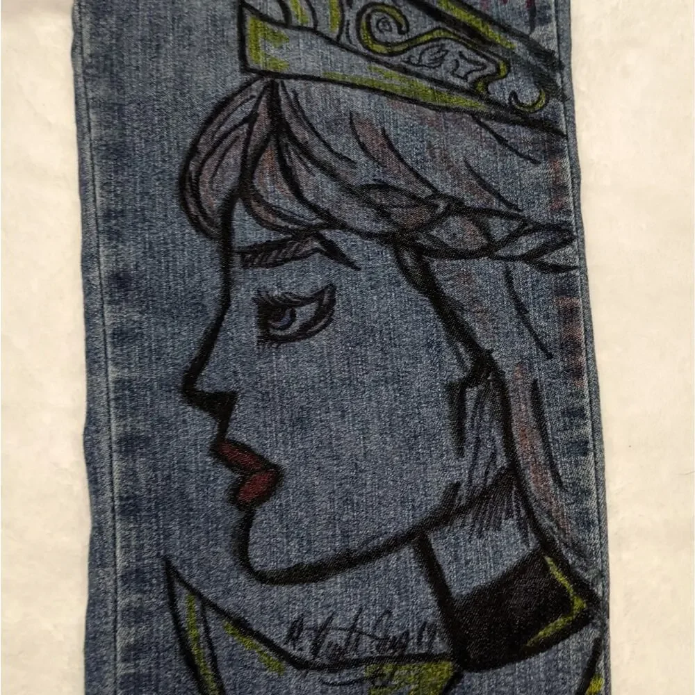 Reckless Jeans with Graffiti Custom Art Junior's 5